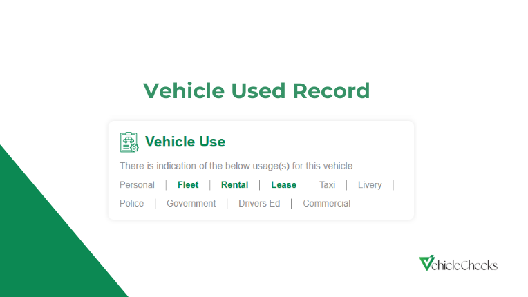 Vehicle Usage Record